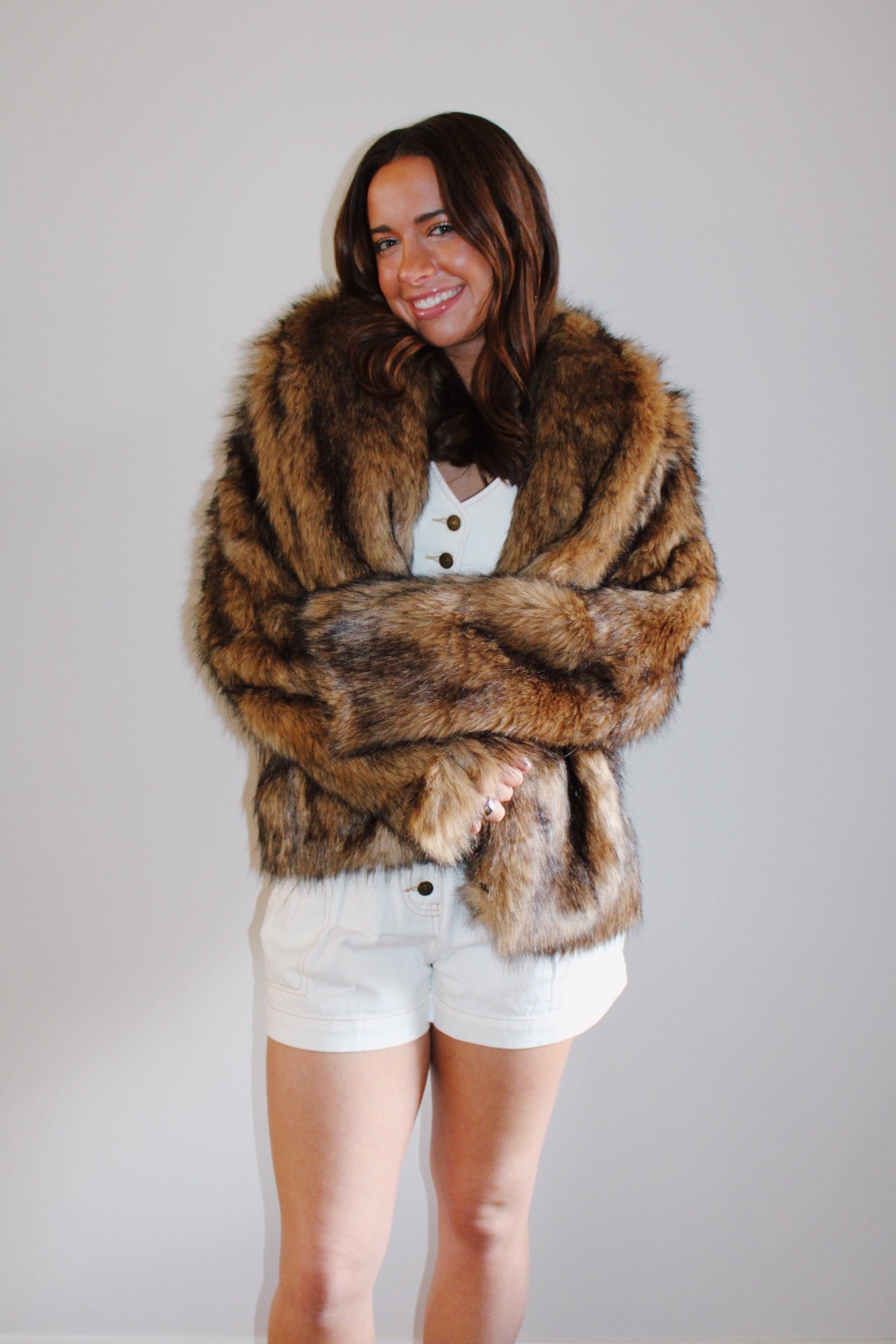 Apres Fur Jacket — Brown