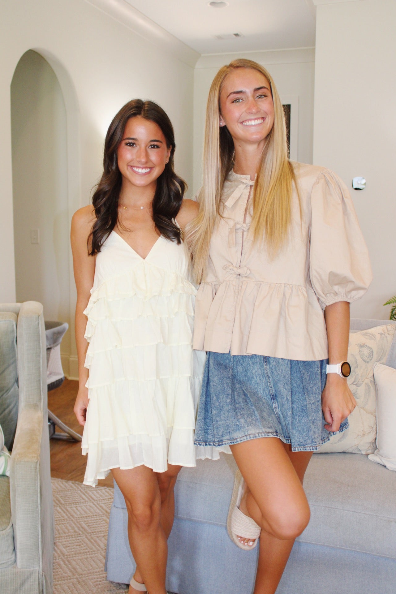 Wannabe Ruffle Dress — Light Yellow