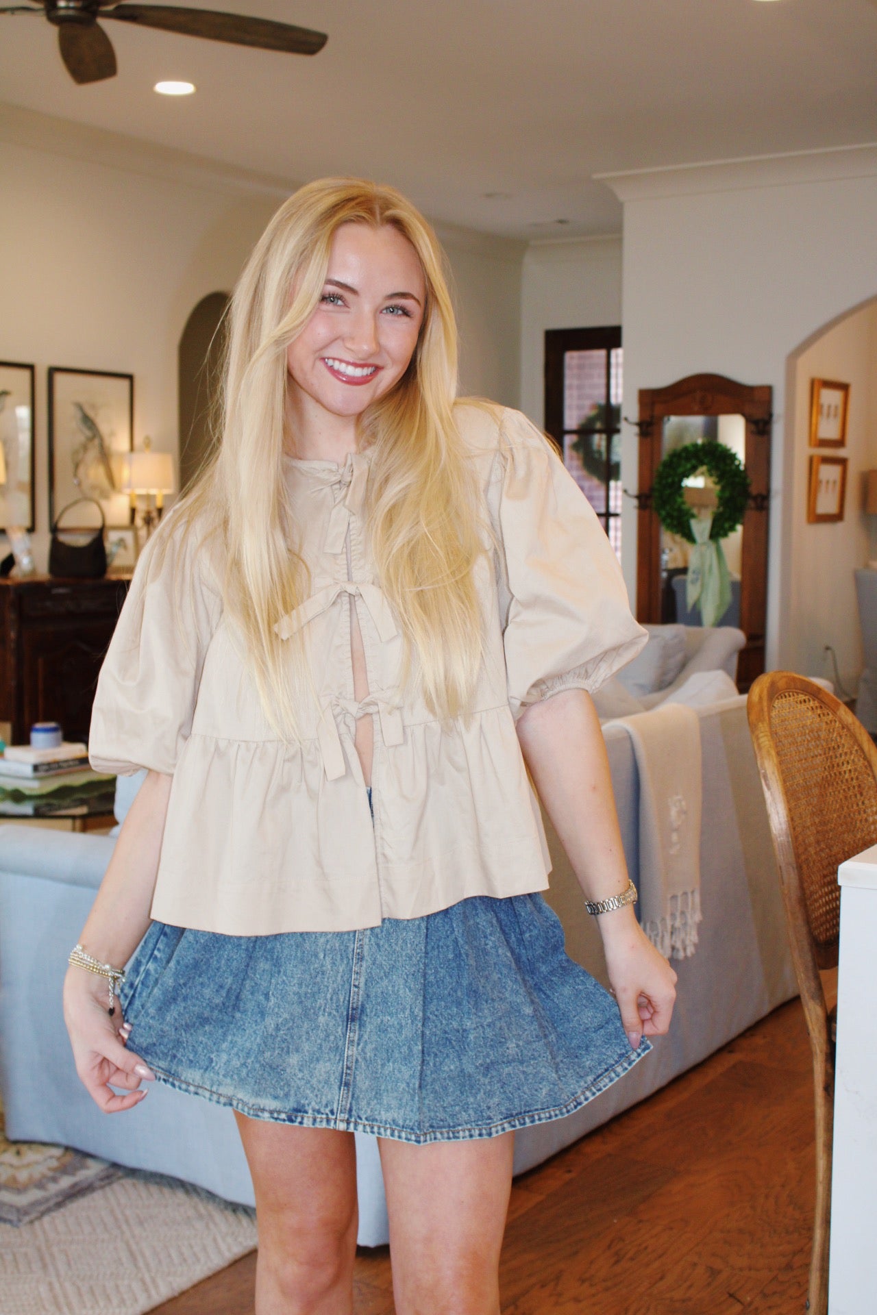 Girls Night Out Skirt — Denim