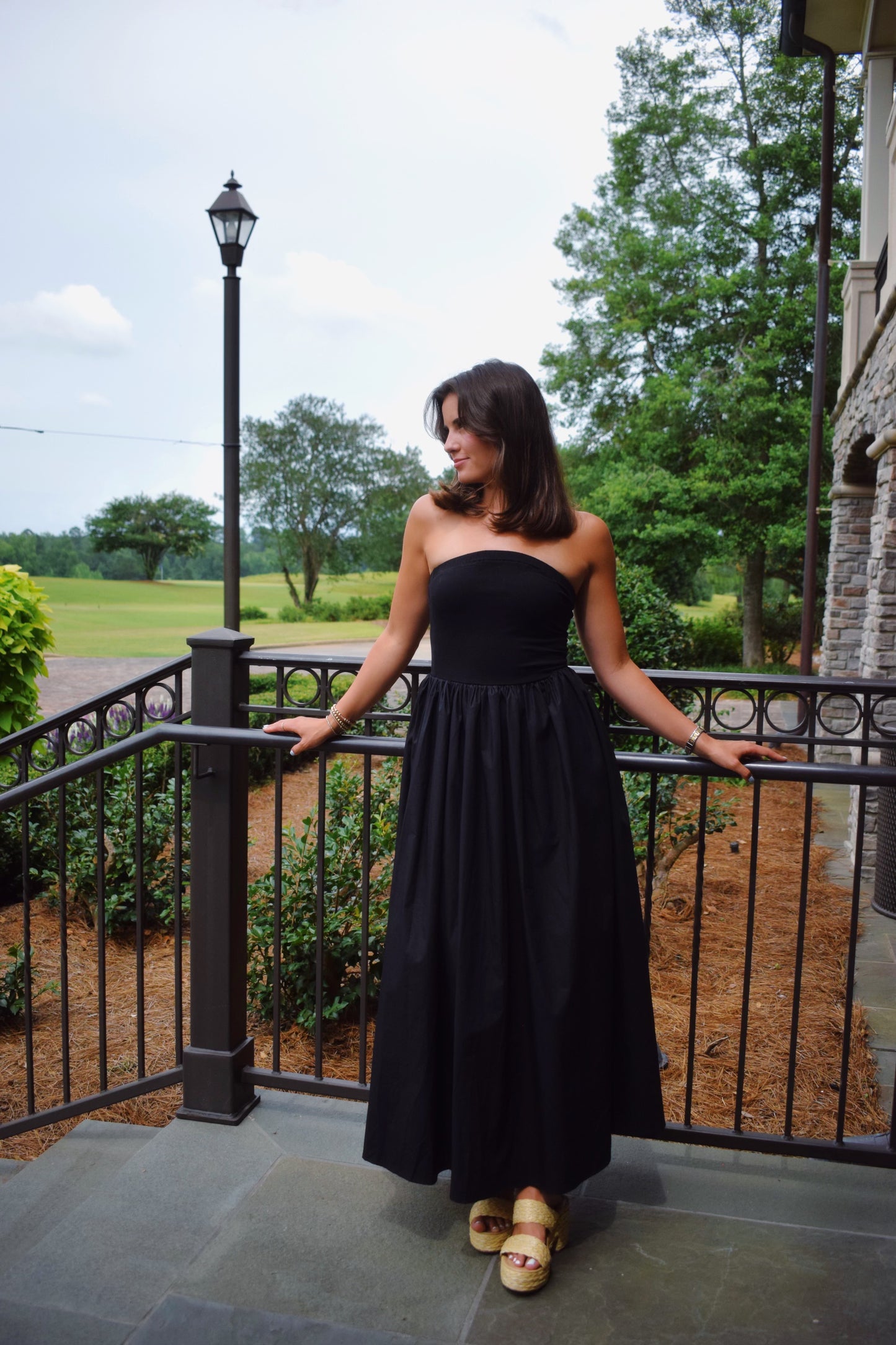 Uptown Girl Maxi Dress — Black